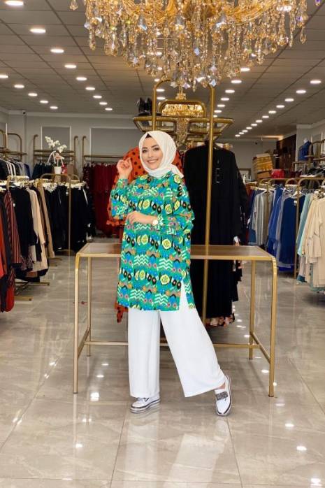 6000 Multi Tunik Yeşil