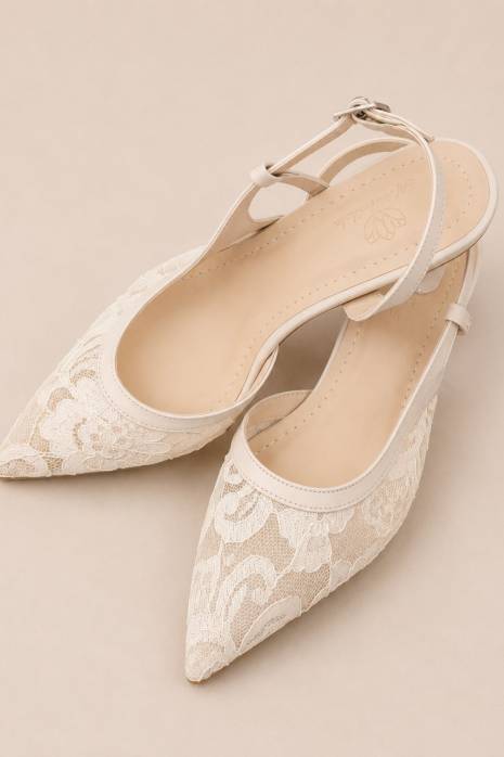 3976 Dantel Stiletto Bej